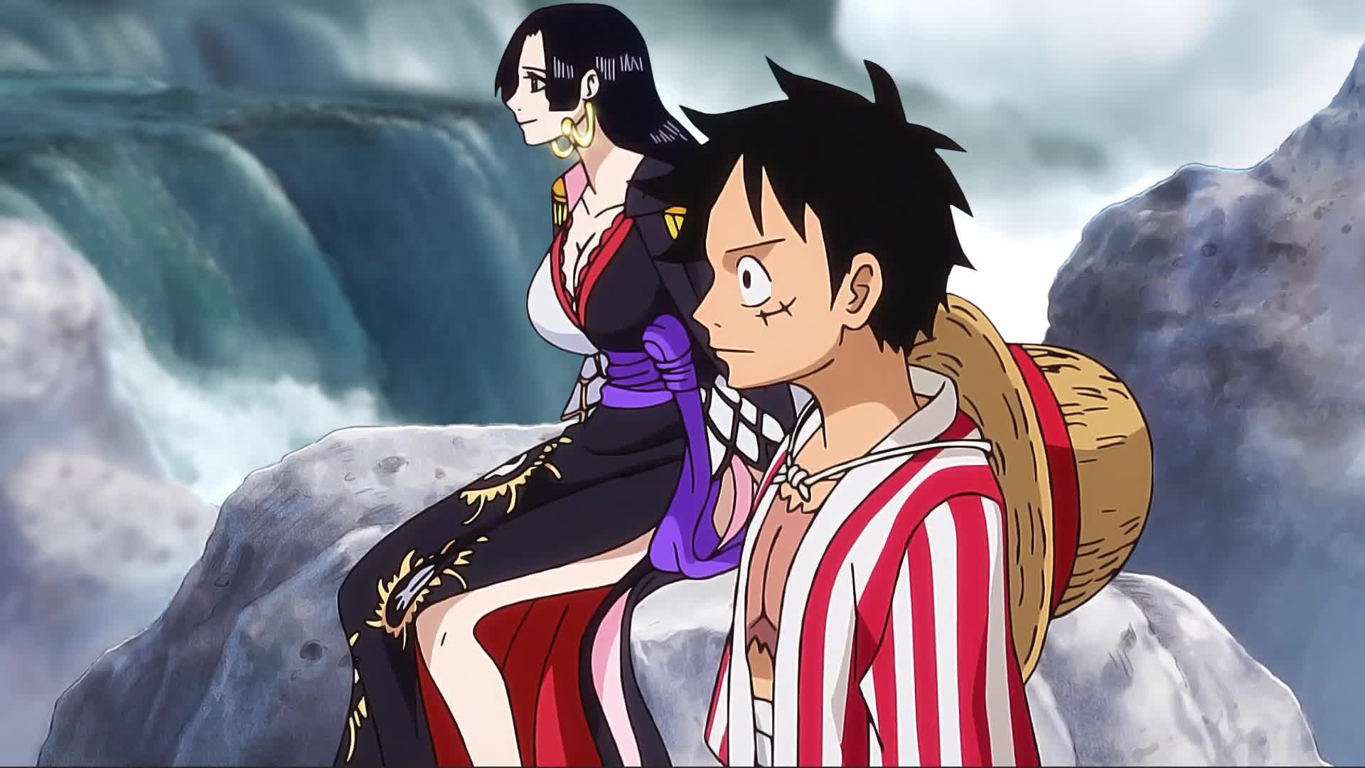 Hancock and Luffy One Piece Dynamic Wallpaper