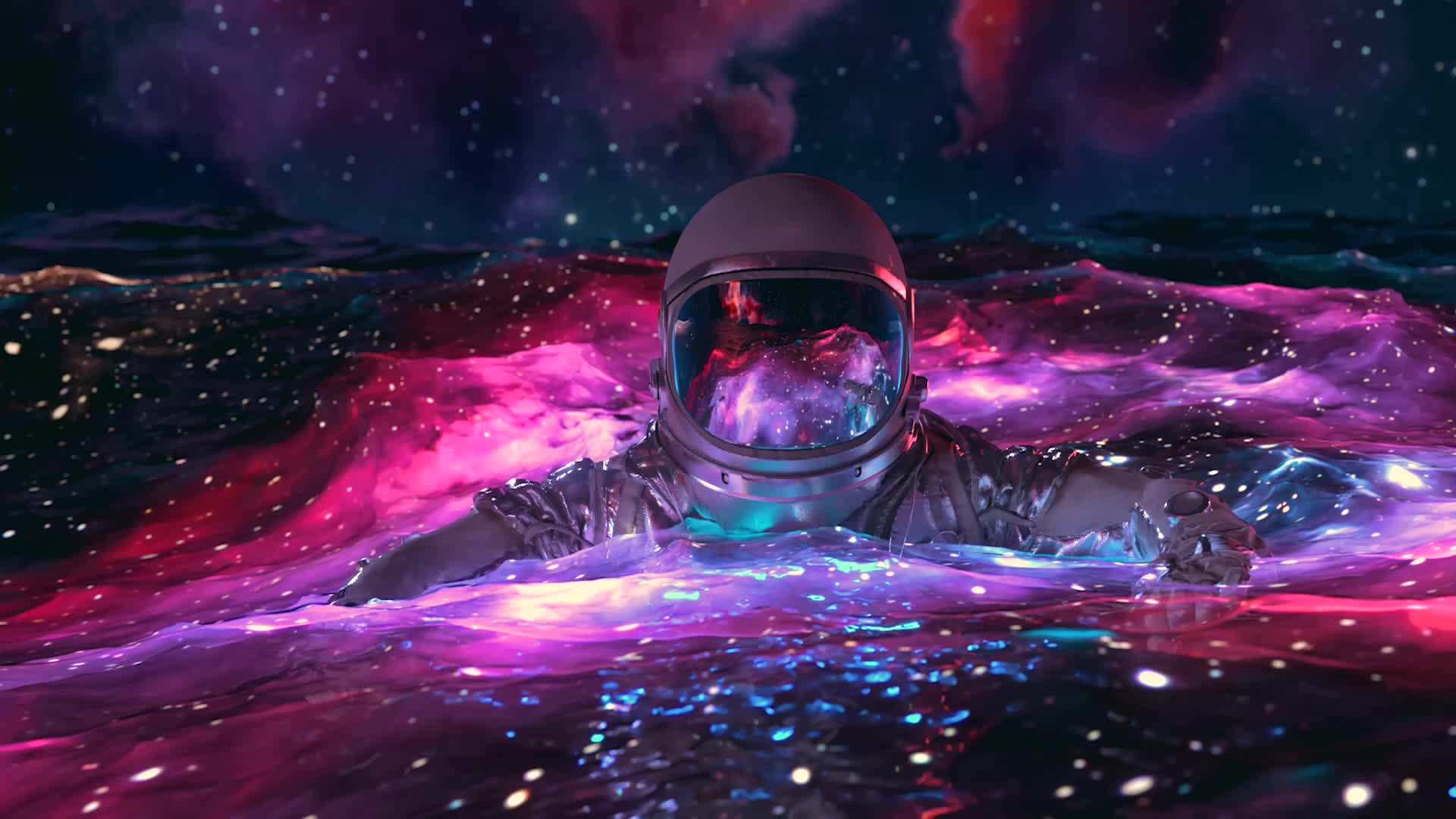 spaceman Lively Wallpaper