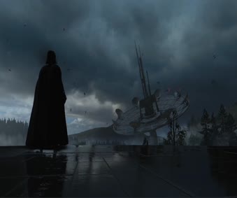 Darth Vader in Rain Live Wallpaper