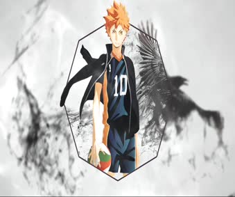 Anime Hinata With Ball Live Wallpaper