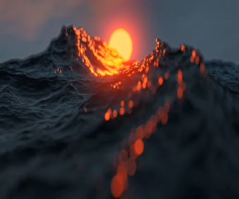 Sunset Waves Live Wallpaper