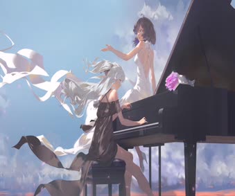 Anime Seele & Bronya 4K Live Wallpaper