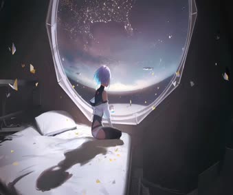 2K Lucy Cyberpunk Edgerunners In Space Live Wallpaper