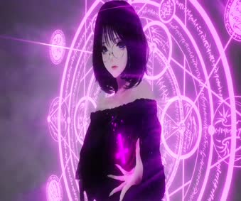 2K Beautiful Anime Girl Witch With Glasses Live Wallpaper