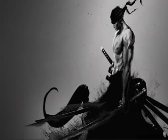 Live Zoro Black Wallpaper