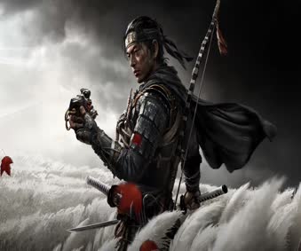 Jin Sakai Ghost of Tsushima 1920x1080 Live Wallpaper