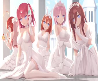 Five Equal Flowers Live Wallpaper