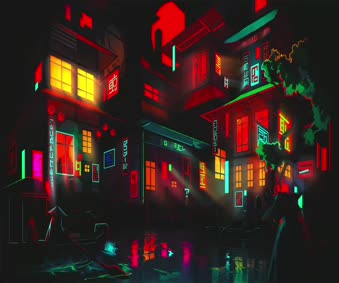 Neon Shallow Live Wallpaper