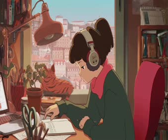 Lofi Girl Study Live Wallpaper