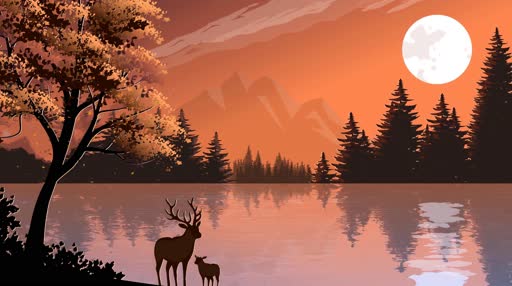 reindeer 4k live wallpaper