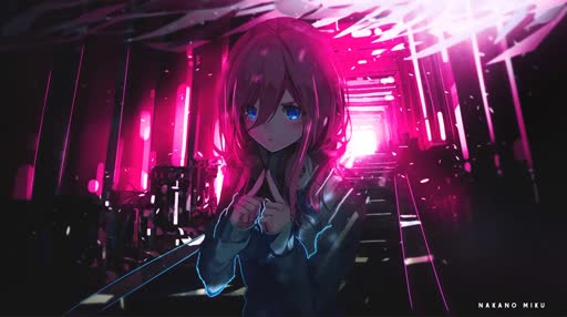 Miku Nakano Lively Wallpaper