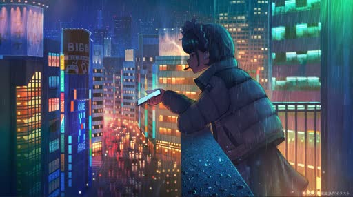 City Scape Chill Lively Wallpaper