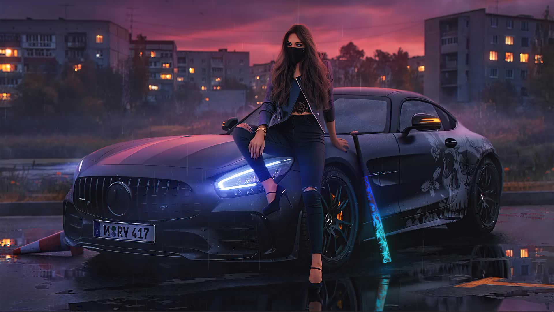Mercedes AMG GT Lively Wallpaper