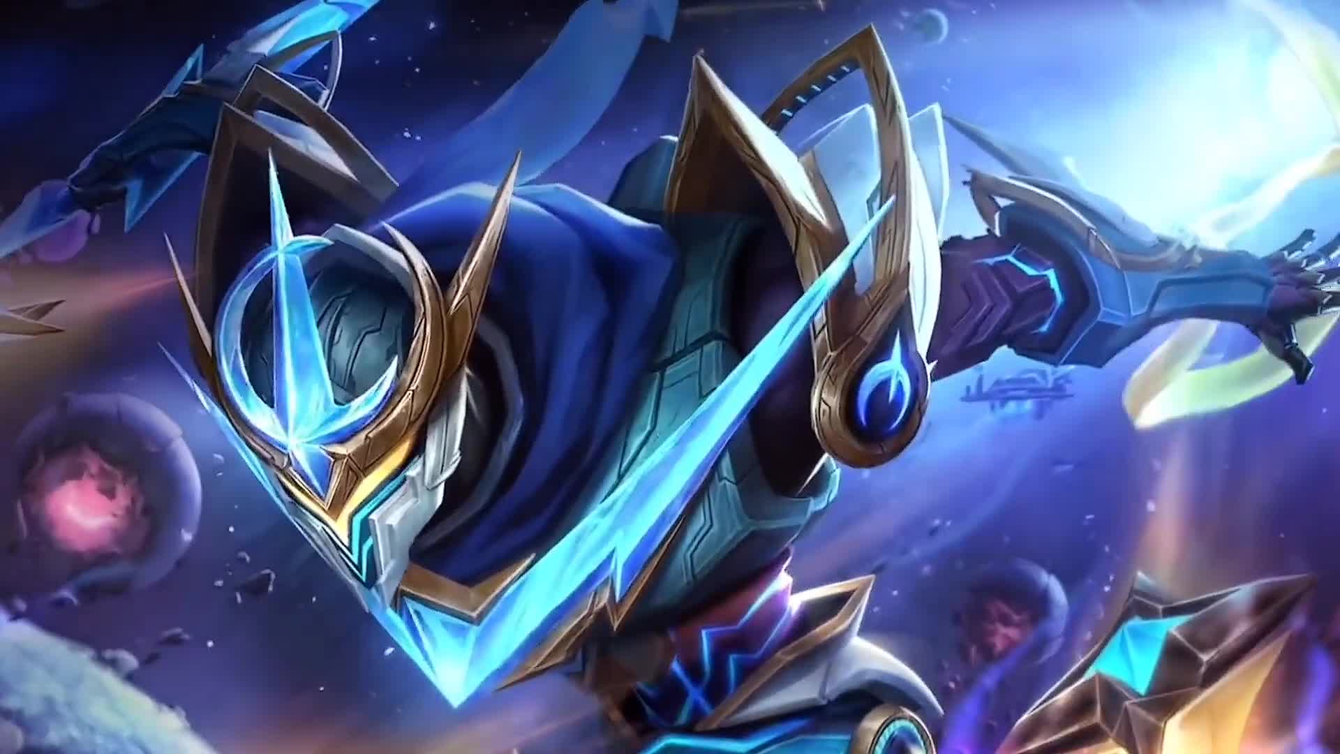X2Downloadapp Live wallpaper Mobile legends Skin Gusion cosmic gleam 1080p60