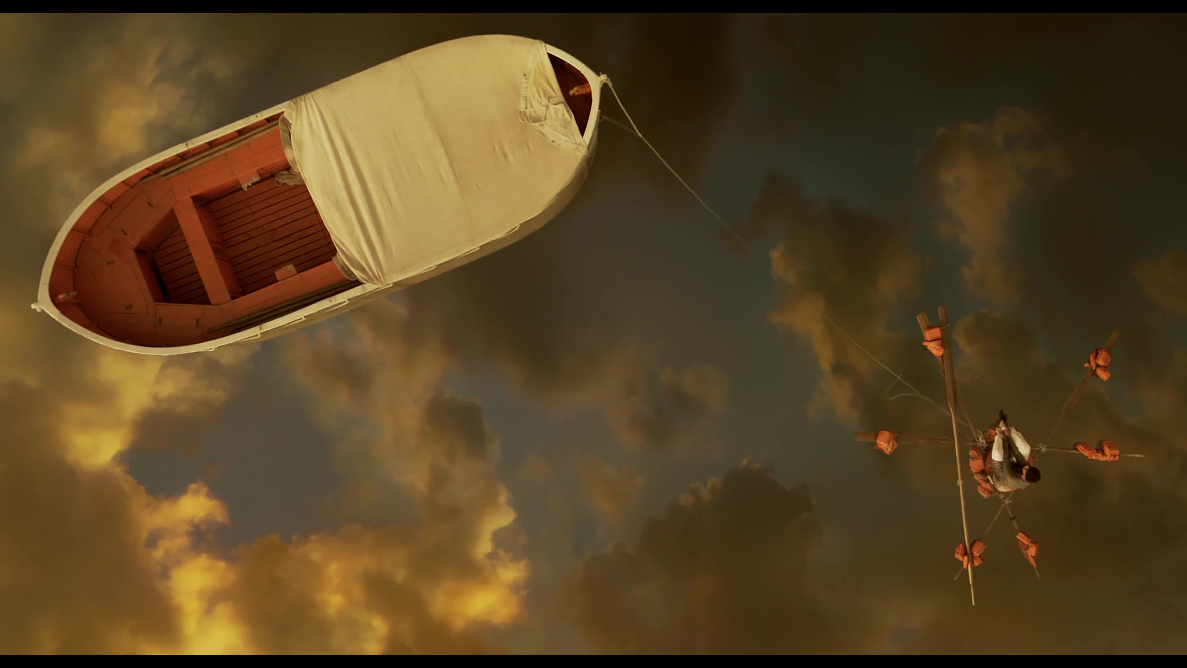 Life of Pi Boat Top Looped 4k