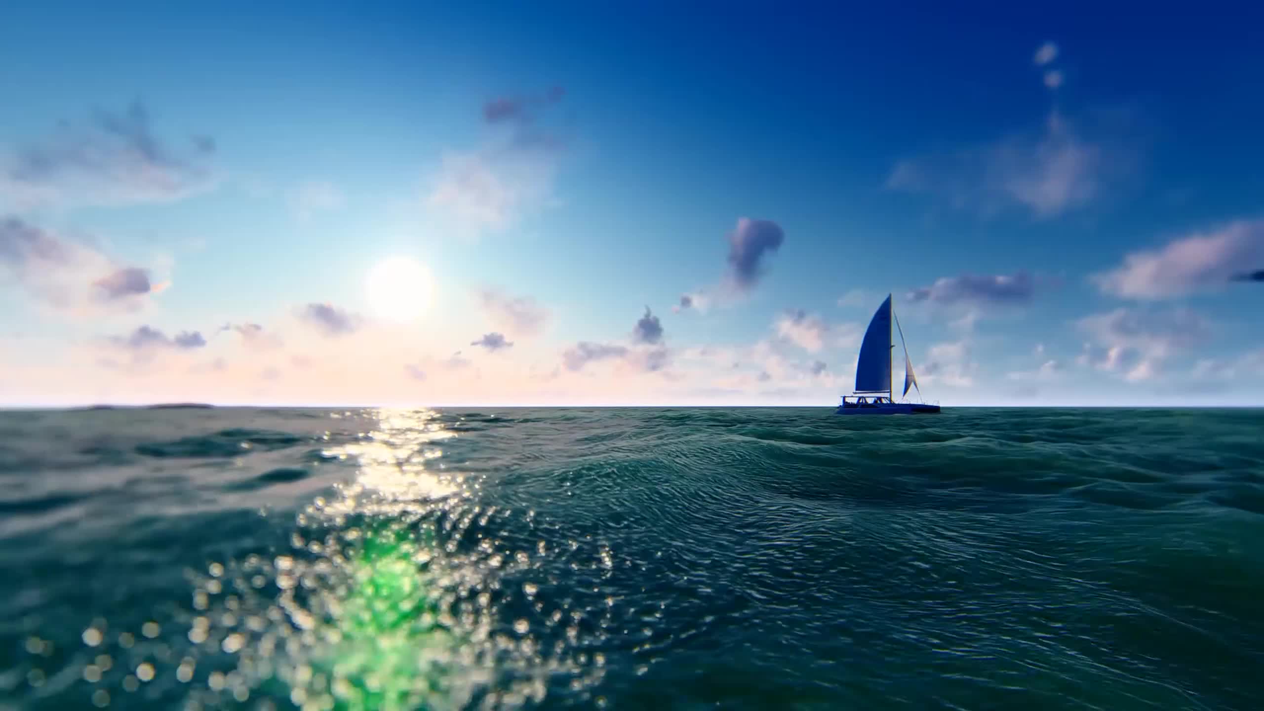 Sailboat Ocean Live Wallpaper