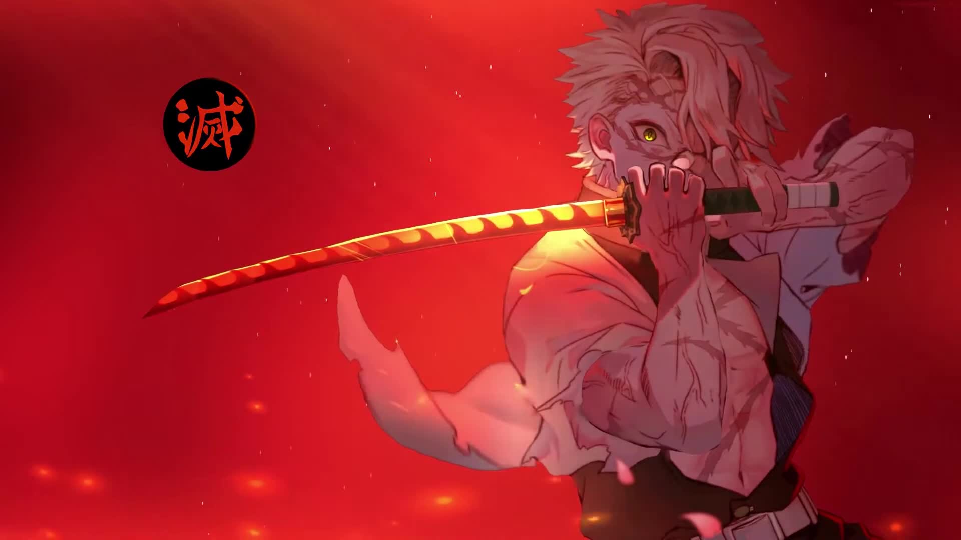 Sanemi Shinazugawa Swordsmanship 1920x1080 Live Wallpaper