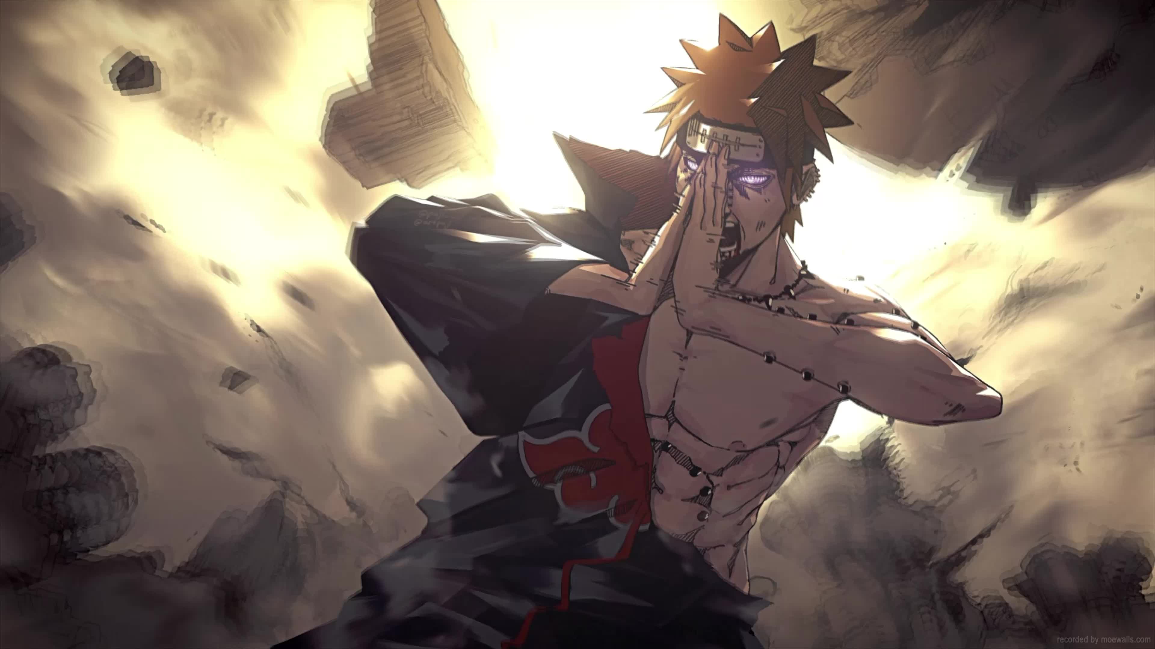 Pain Nagato Chibaku Tensei Jutsu Live Wallpaper 4K