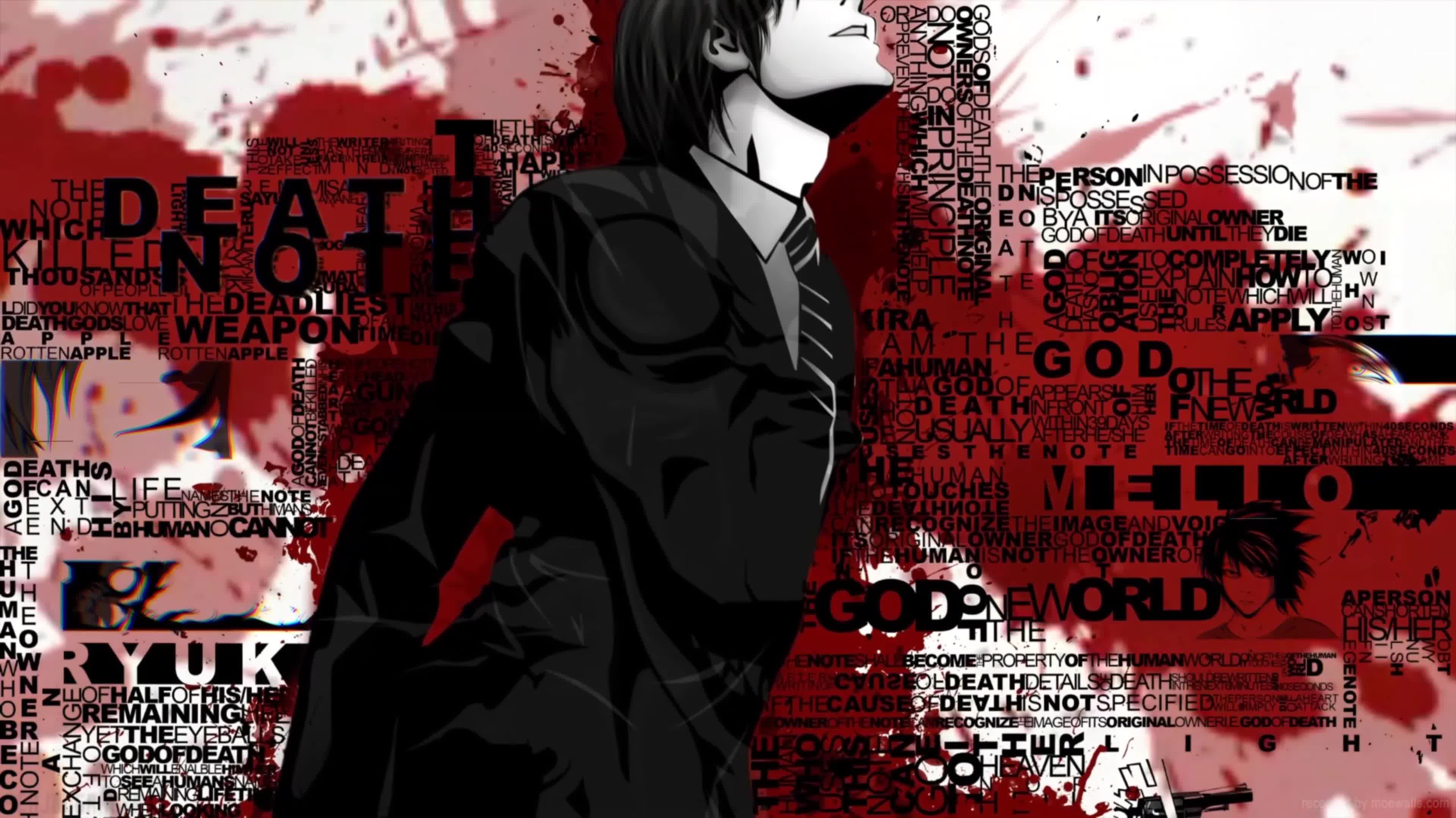 Yagami Light In Black Coat 3840x2160 Live Wallpaper