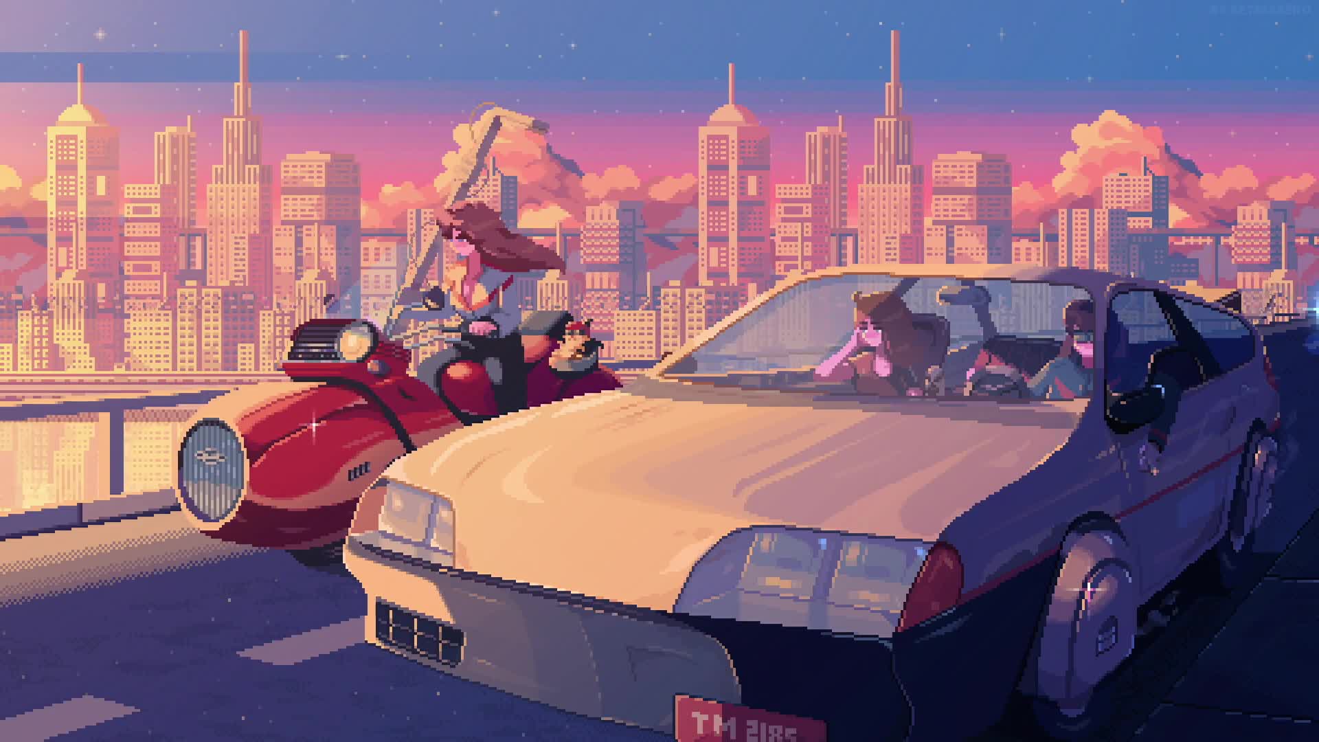 Pixel Evening Ride
