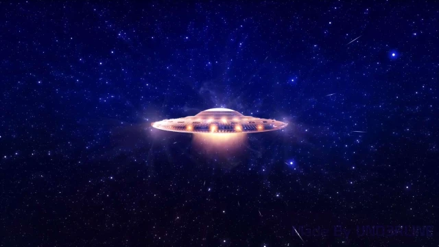 UFO Flying Saucer - Cosmic Space Sci-Fi Live Wallpaper